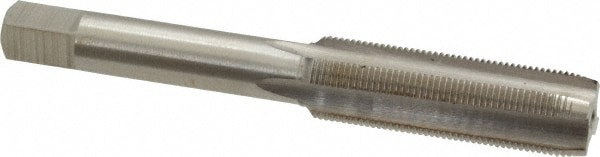 Straight Flute Tap: 7/16-32 UNS, 4 Flute, Plug Chamfer, 3B Class of Fit, High-Speed Steel, Bright/Uncoated Finish