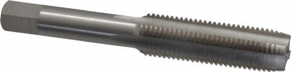 Straight Flute Tap: 1/2-18 UNS, 4 Flute, Plug Chamfer, 3B Class of Fit, High-Speed Steel, Bright/Uncoated Finish