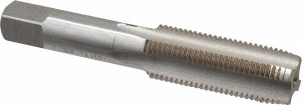 3/4-14 Plug RH 3B H3 Bright High Speed Steel 4-Flute Straight Flute Hand Tap