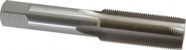 Straight Flute Tap: 13/16-20 UNEF, 4 Flute, Plug Chamfer, 3B Class of Fit, HSS, Bright/Uncoated Finish