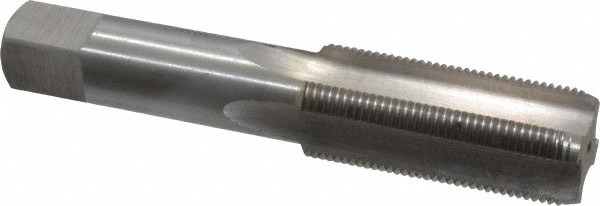 Straight Flute Tap: 15/16-16 UNS, 4 Flute, Bottoming Chamfer, 3B Class of Fit, HSS, Bright/Uncoated Finish