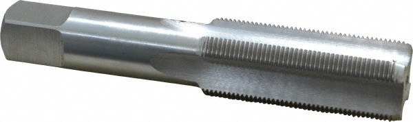 Straight Flute Tap: 1-18 UNS, 4 Flute, Bottoming Chamfer, 3B Class of Fit, High-Speed Steel, Bright/Uncoated Finish