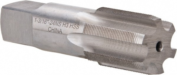 1-3/16 - 24 Plug RH 3B H4 Bright High Speed Steel 6-Flute Straight Flute Hand Tap