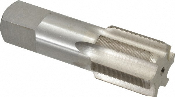 Straight Flute Tap: 1-1/4-32 UNS, 6 Flute, Plug Chamfer, 3B Class of Fit, HSS, Bright/Uncoated Finish