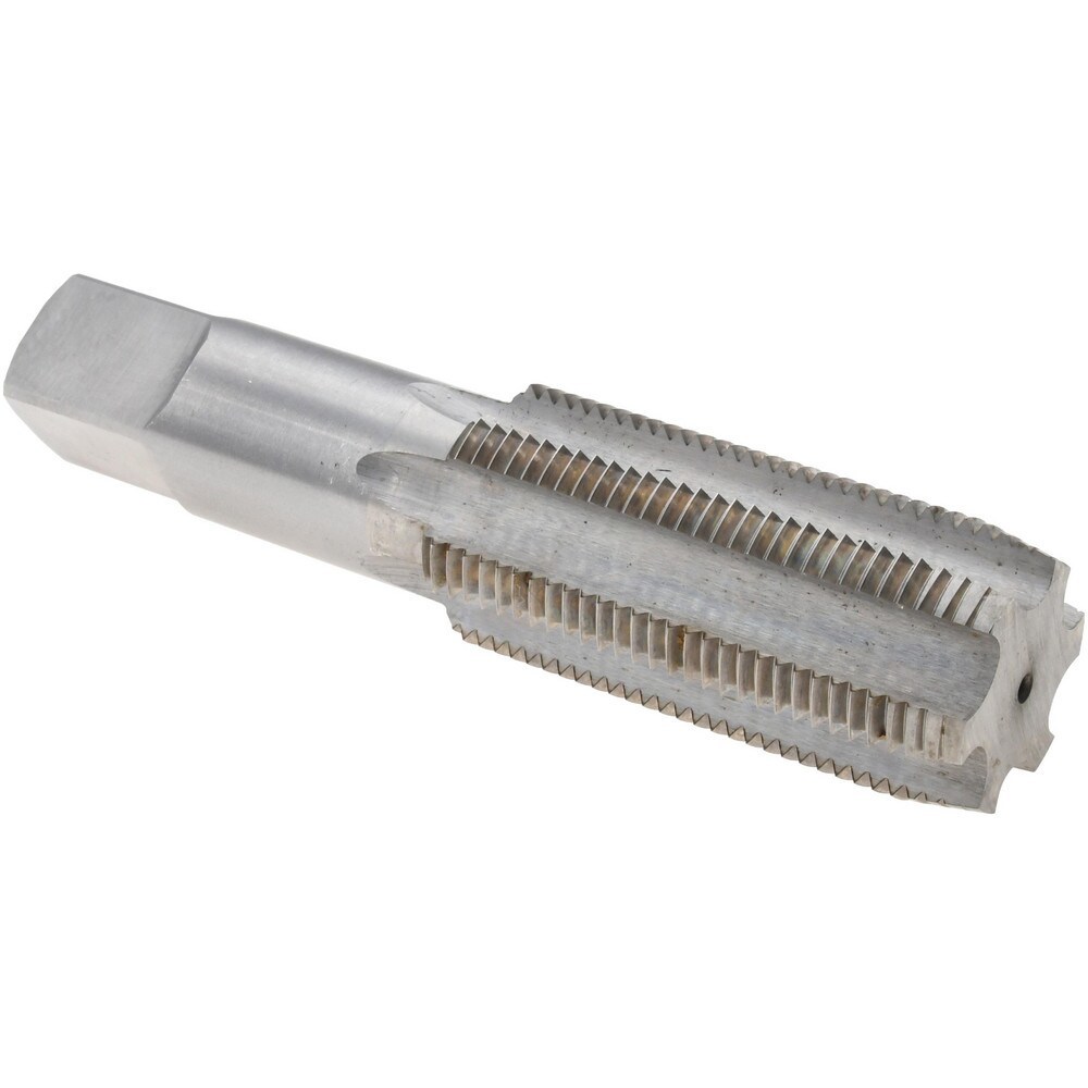 Straight Flute Tap: 1-3/8-10 UNS, 4 Flutes, Plug, 3B Class of Fit, High Speed Steel, Bright/Uncoated