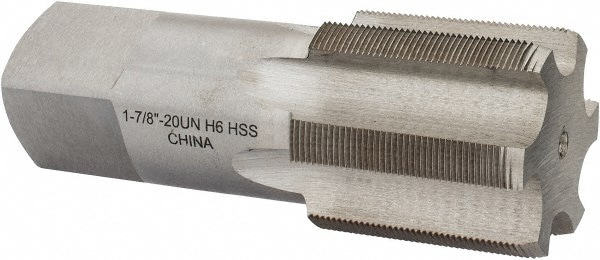 1-7/8 - 20 Bottoming RH 3B H6 Bright High Speed Steel 6-Flute Straight Flute Hand Tap