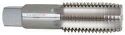 Straight Flute Tap: 2-4-1/2 UNC, 6 Flute, Plug Chamfer, 3B Class of Fit, High-Speed Steel, Bright/Uncoated Finish