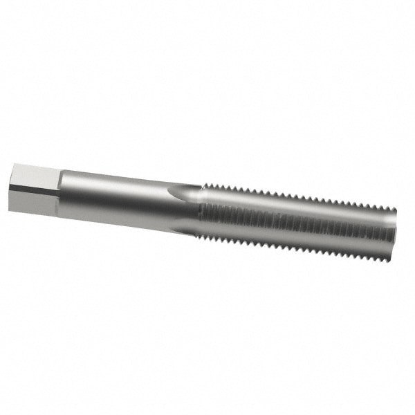 Straight Flute Tap: 5/8-11 UNC, 4 Flute, Plug Chamfer, 3B Class of Fit, HSS, Bright/Uncoated Finish