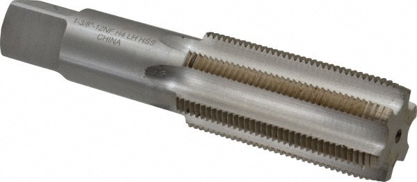 1-3/8 - 12 Plug LH 3B H4 Bright High Speed Steel 4-Flute Straight Flute Hand Tap