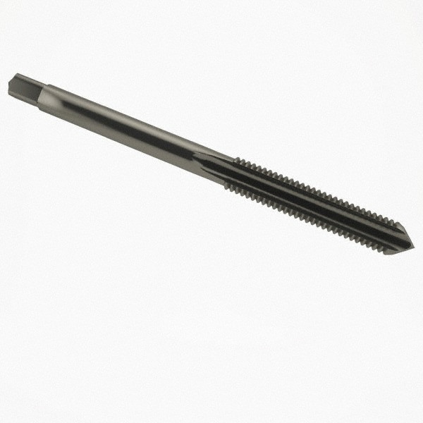 Straight Flute Tap: M3.5x0.6 Metric Coarse, 3 Flute, Plug Chamfer, 6H Class of Fit, HSS, Bright/Uncoated Finish