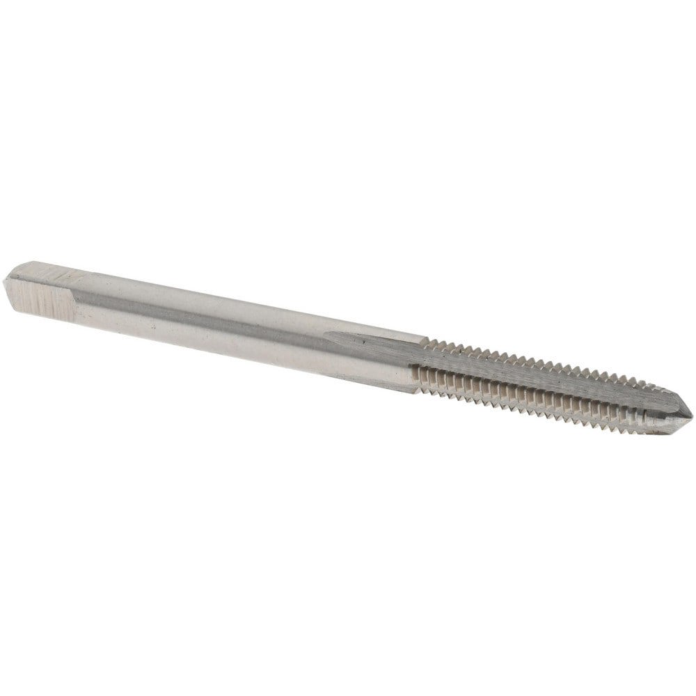 Straight Flute Tap: M4x0.7 Metric Coarse, 4 Flute, Plug Chamfer, 6H Class of Fit, HSS, Bright/Uncoated Finish