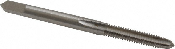 Straight Flute Tap: M4x0.75 Metric Special, 4 Flute, Plug Chamfer, HSS, Bright/Uncoated Finish