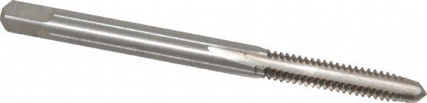 Straight Flute Tap: M4x0.8 Metric Special, 4 Flute, Plug Chamfer, 6H Class of Fit, HSS, Bright/Uncoated Finish