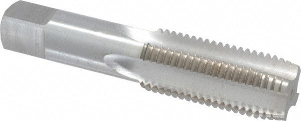 Straight Flute Tap: M27x3 Metric Coarse, 4 Flute, Plug Chamfer, HSS, Bright/Uncoated Finish