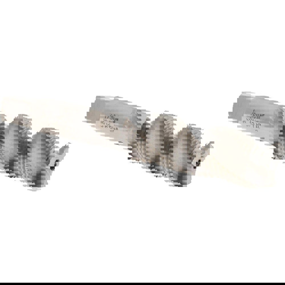 Spiral Flute Tap: 1/2-20 UNF, 4 Flutes, Bottoming, 3B Class of Fit, High Speed Steel, Bright/Uncoated