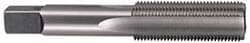 Straight Flute Tap: #12-36 UNS, 4 Flute, Bottoming Chamfer, High-Speed Steel, Bright/Uncoated Finish