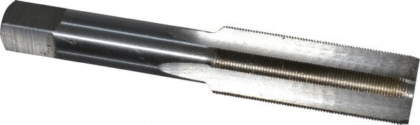 Straight Flute Tap: 5/8-40 UNS, 4 Flute, Plug Chamfer, HSS, Bright/Uncoated Finish