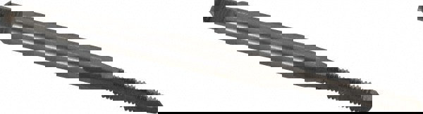 Straight Flute Tap: M2.6x0.45 Metric Coarse, 3 Flute, Plug Chamfer, HSS, Bright/Uncoated Finish