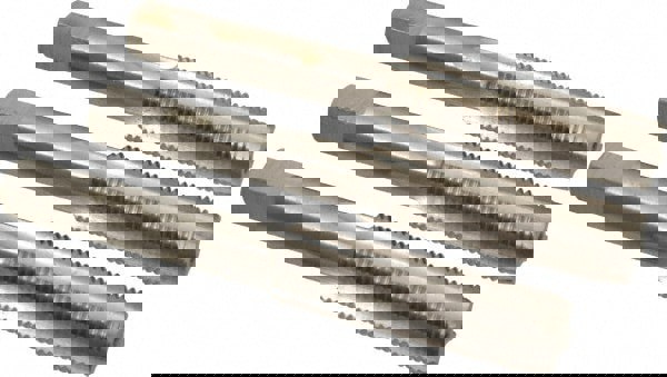 Tap Set: Metric Fine, 4 Flute, High Speed Steel, Bright Finish