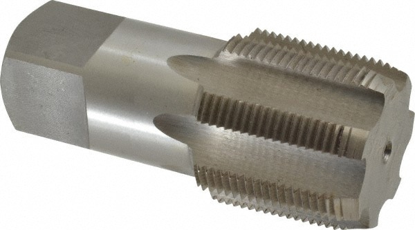 Standard Pipe Tap: 1-1/2 - 11-1/2, NPT, 7 Flutes, Carbon Steel, Bright/Uncoated