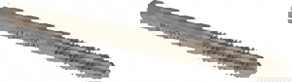 Straight Flute Tap: #8-32 UNC, 4 Flute, Plug Chamfer, HSS, Bright/Uncoated Finish