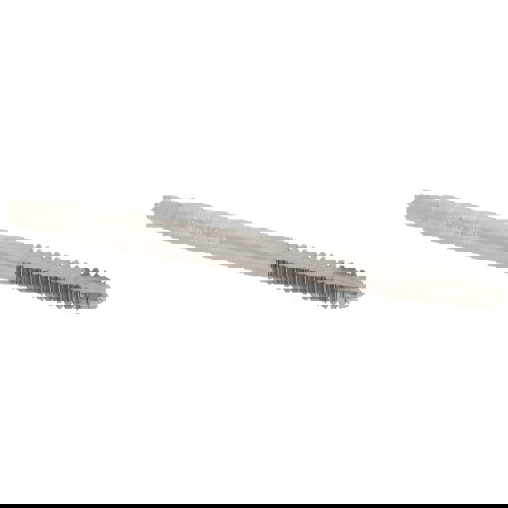 Spiral Point Tap: #10-24 UNC, 2 Flutes, Plug, High Speed Steel, Bright Finish