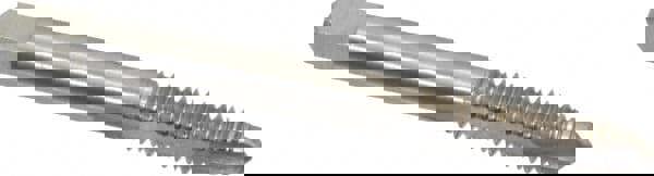 Spiral Point Tap: 1/4-20, UNC, 2 Flutes, Plug, High Speed Steel, Bright Finish