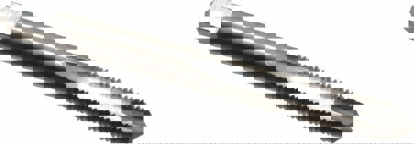 Spiral Point Tap: 1/4-28, UNF, 2 Flutes, Plug, High Speed Steel, Bright Finish