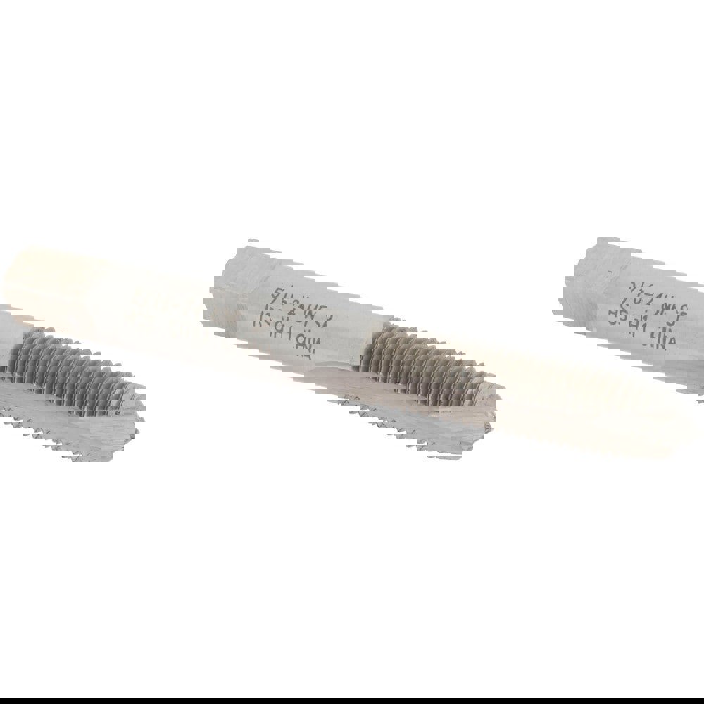 Spiral Point Tap: 5/16-24 UNF, 2 Flutes, Plug, High Speed Steel, Bright Finish