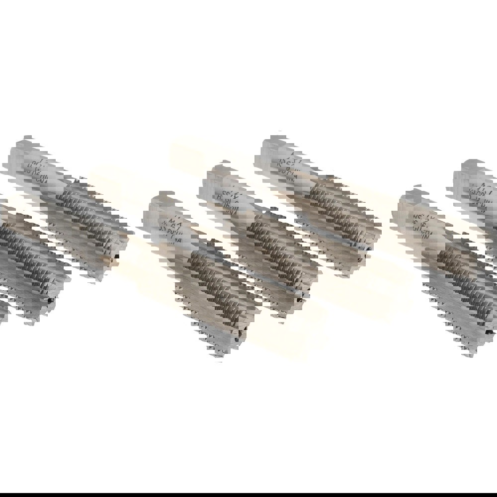 Tap Set: Metric Fine, 4 Flute, High Speed Steel, Bright Finish