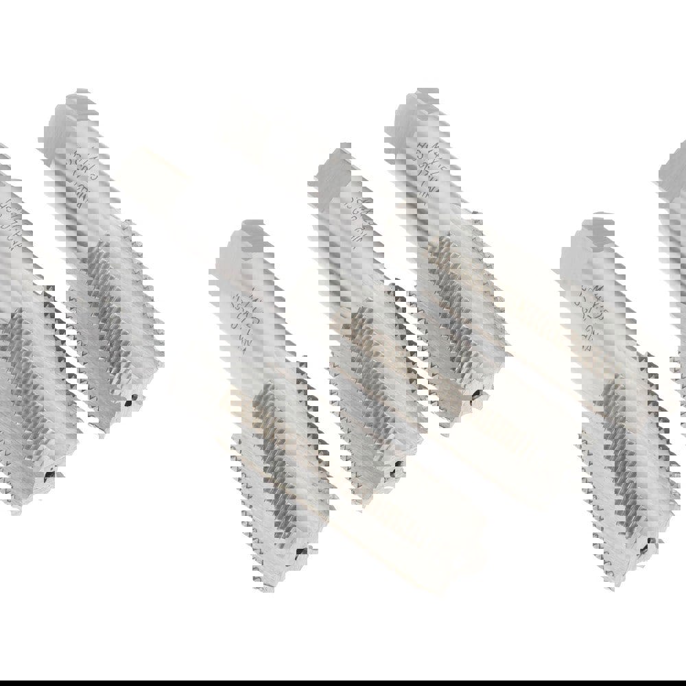 Tap Set: Metric Fine, 4 Flute, High Speed Steel, Bright Finish