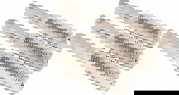 Tap Set: Metric Fine, 4 Flute, High Speed Steel, Bright Finish