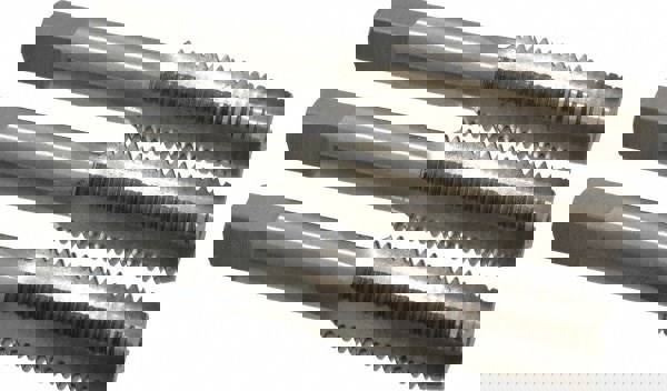 Tap Set: Metric Coarse, 4 Flute, High Speed Steel, Bright Finish