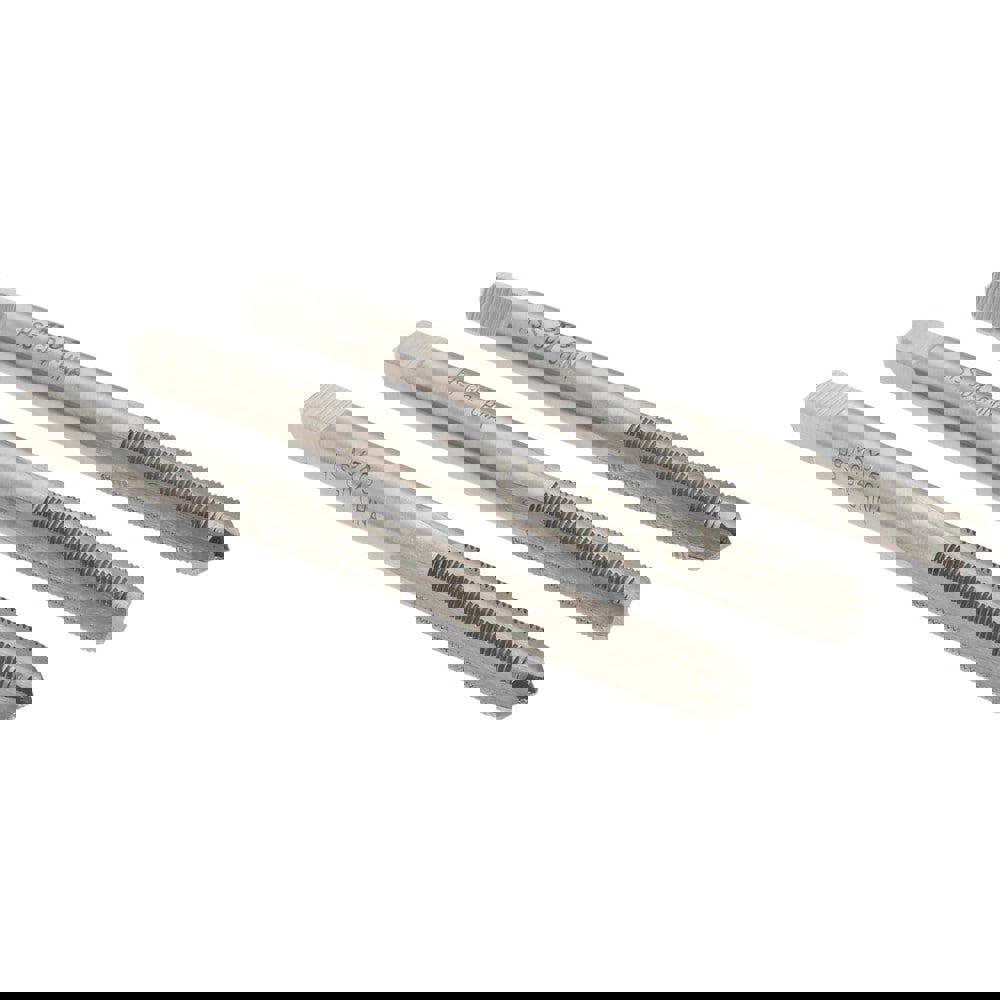 Tap Set: Metric Fine, 4 Flute, High Speed Steel, Bright Finish