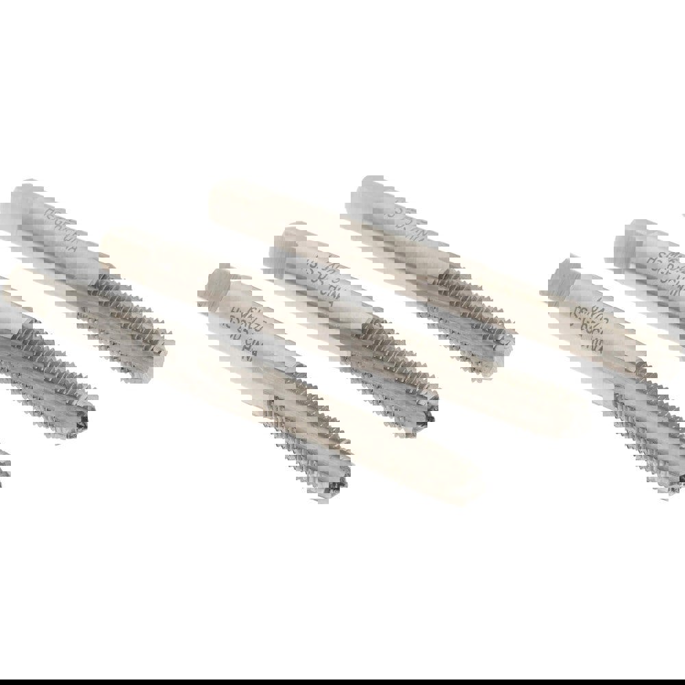 Tap Set: Metric Fine, 4 Flute, High Speed Steel, Bright Finish