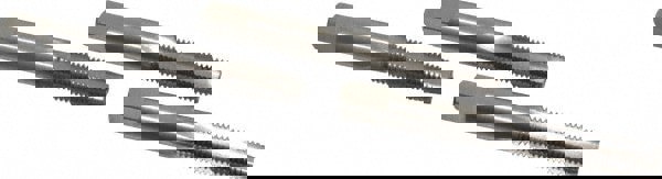 Tap Set: Metric Coarse, 4 Flute, High Speed Steel, Bright Finish