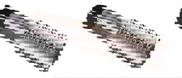 Straight Flute Tap: M15x0.5 Metric Special, 4 Flute, Bottoming Chamfer, 6H Class of Fit, HSS, Bright/Uncoated Finish