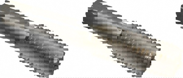 Straight Flute Tap: M18x2.5 Metric Coarse, 4 Flute, Bottoming Chamfer, HSS, Bright/Uncoated Finish