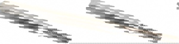 Straight Flute Tap: M2.5x0.45 Metric Coarse, 3 Flute, Bottoming Chamfer, 6H Class of Fit, HSS, Bright/Uncoated Finish