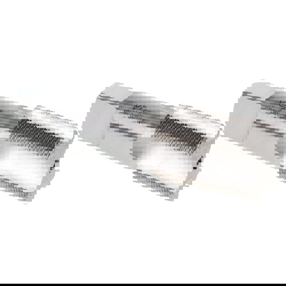 Straight Flute Tap: M27x1 Metric Fine, 4 Flute, Bottoming Chamfer, 6H Class of Fit, HSS, Bright/Uncoated Finish