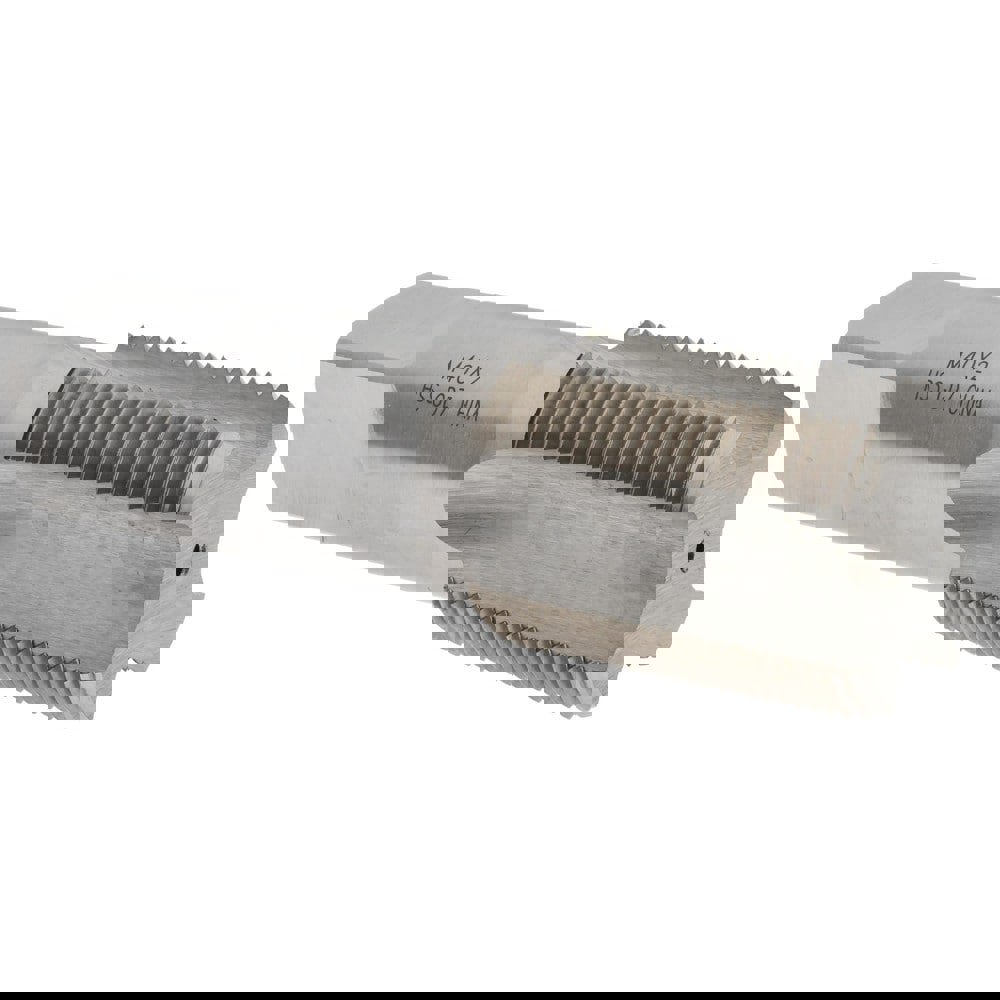 Straight Flute Tap: M40x2 Metric Fine, 4 Flute, Bottoming Chamfer, 6H Class of Fit, HSS, Bright/Uncoated Finish