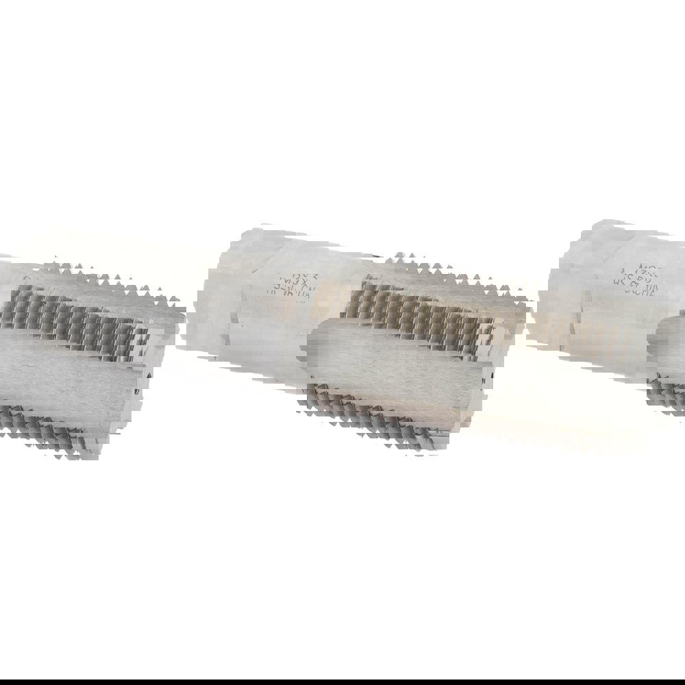 Straight Flute Tap: M39x3 Metric Fine, 4 Flute, Plug Chamfer, HSS, Bright/Uncoated Finish