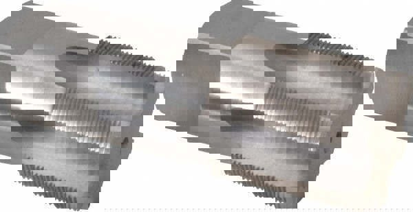 Straight Flute Tap: M48x1.5 Metric Fine, 6 Flute, Plug Chamfer, 6H Class of Fit, HSS, Bright/Uncoated Finish