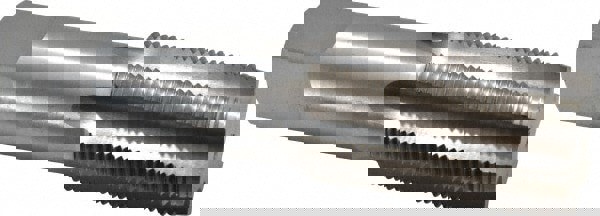 Straight Flute Tap: M52x3 Metric Fine, 6 Flute, Plug Chamfer, 6H Class of Fit, HSS, Bright/Uncoated Finish