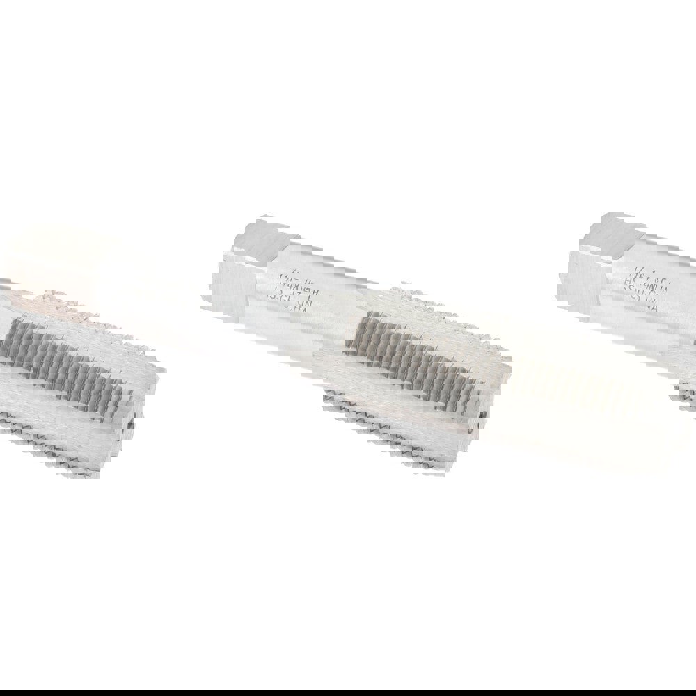 Straight Flute Tap: 11/16-18 UNS, 4 Flute, Plug Chamfer, HSS, Bright/Uncoated Finish