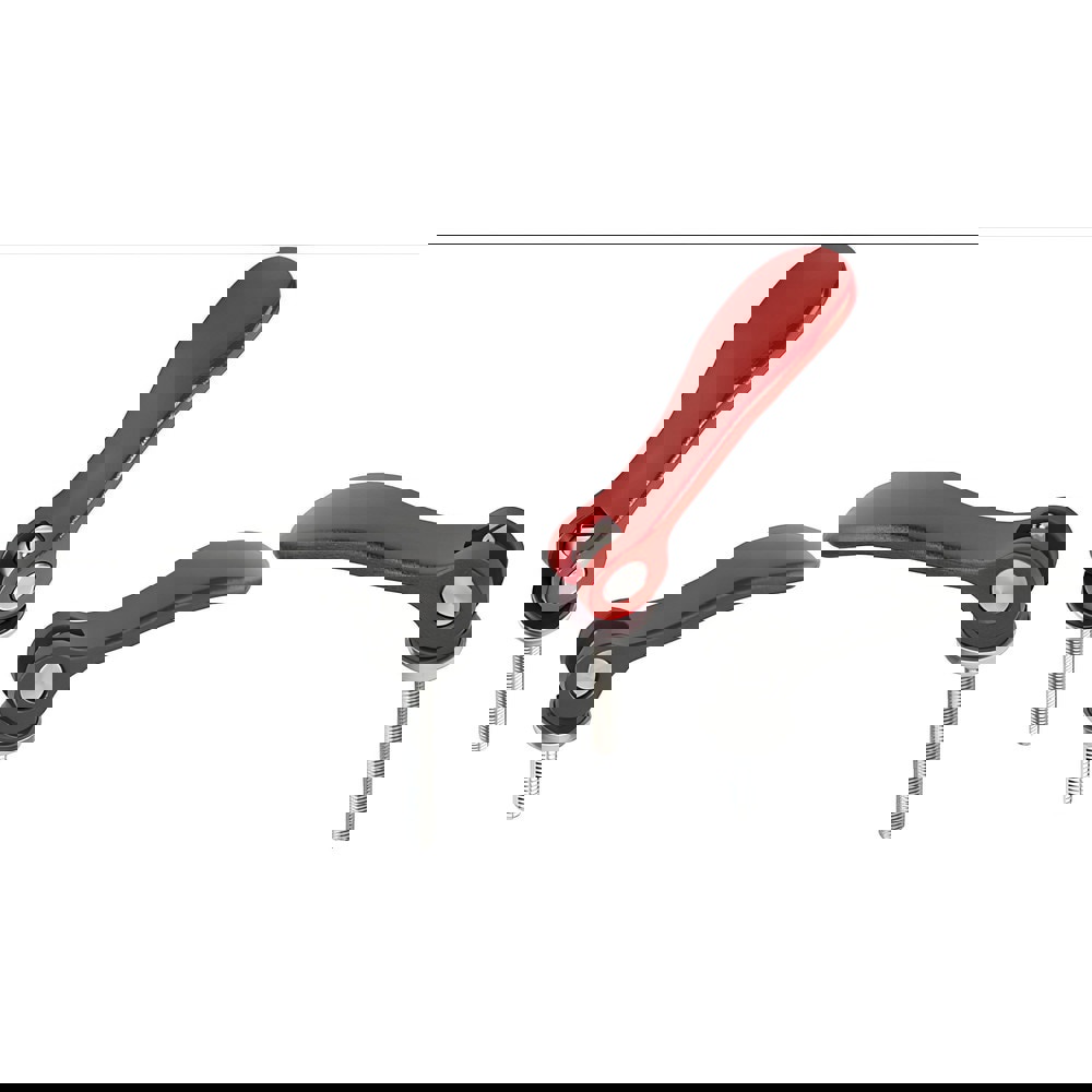 Threaded Stud Lever Adjustable Clamping Handle: 3/8-16 Thread, 0.94