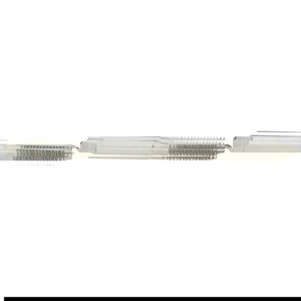 Spiral Point STI Tap: #4-40 UNC, 2 Flutes, Plug, High Speed Steel, Bright/Uncoated