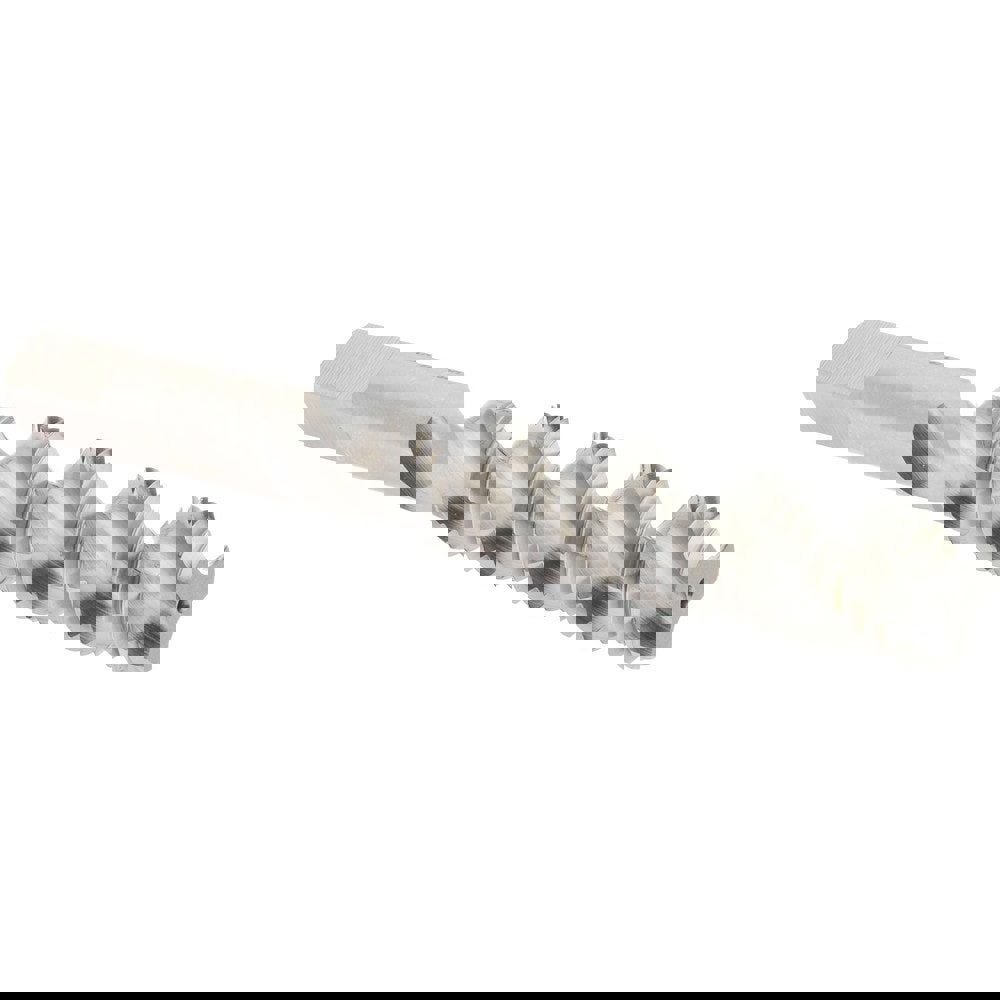 3/8-16 UNC, 3 Flute, 52&deg; Helix, Bottoming Chamfer, Bright Finish, High Speed Steel Spiral Flute STI Tap