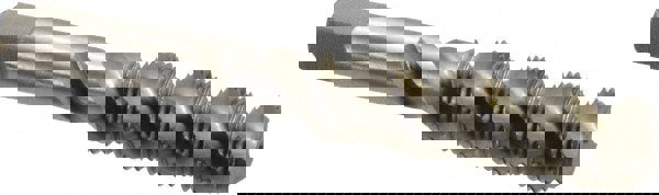 7/16-20 UNF, 3 Flute, 52° Helix, Bottoming Chamfer, Bright Finish, High Speed Steel Spiral Flute STI Tap