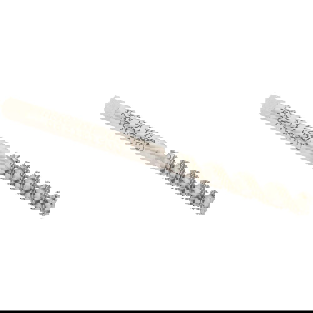 M3x0.50 Metric Coarse/EGM, 2 Flute, 52&deg; Helix, Bottoming Chamfer, Bright Finish, High Speed Steel Spiral Flute STI Tap